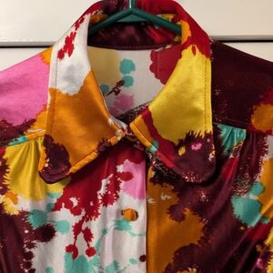 Colorful Abstract Print Shirt